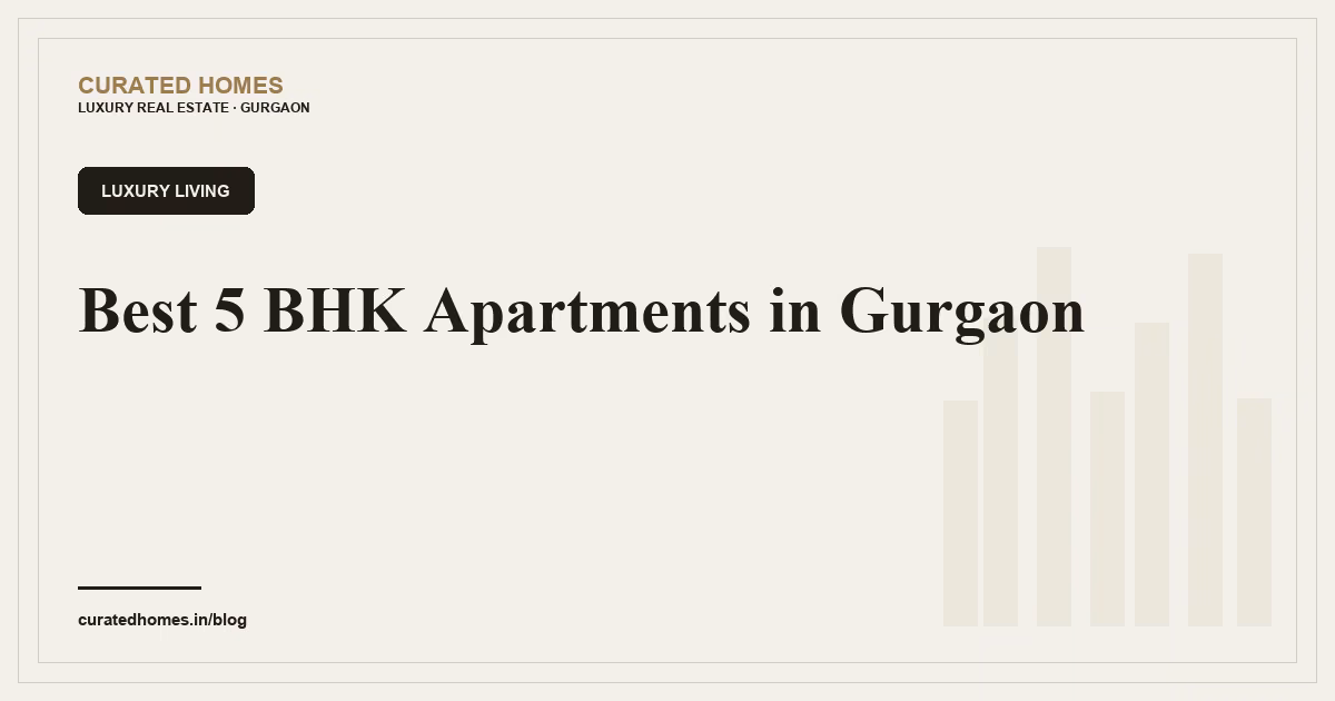 Best 5 BHK Apartments in Gurgaon. luxury living, Curated Homes Gurgaon luxury real estate blog