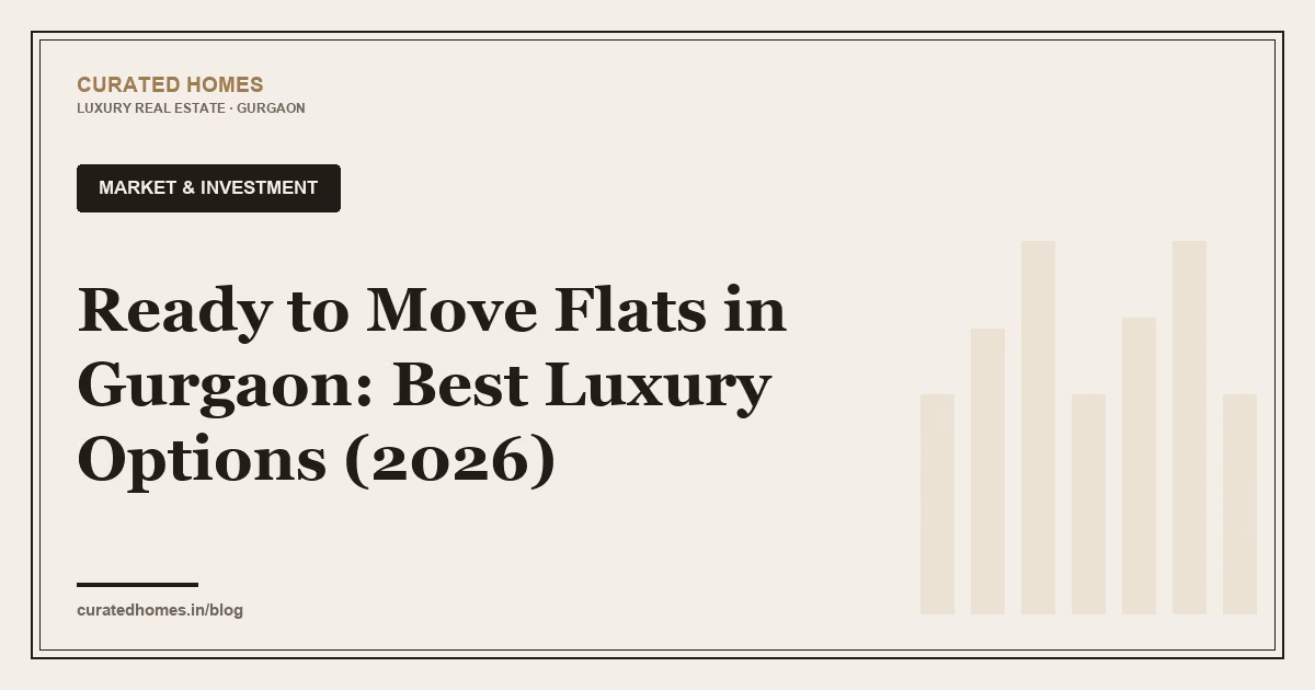 Ready to Move Flats in Gurgaon: Best Luxury Options (2026). market & investment, Curated Homes Gurgaon luxury real estate blog