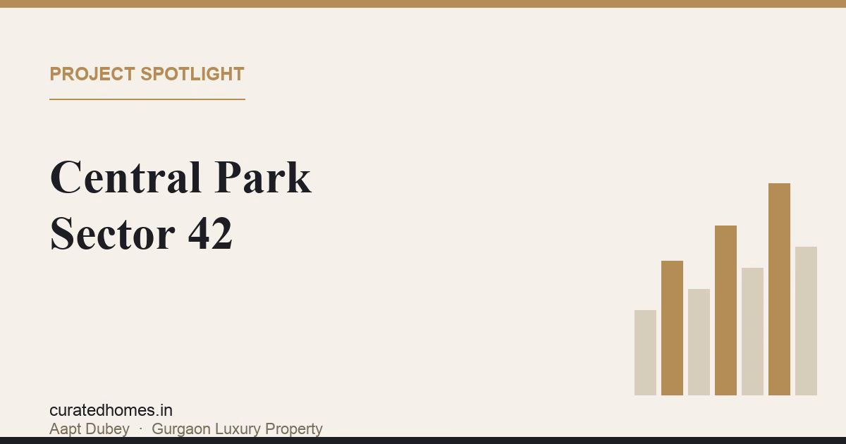 Central Park Sector 42 Review: Established Resort-Style Living. project spotlight, Curated Homes Gurgaon luxury real estate blog
