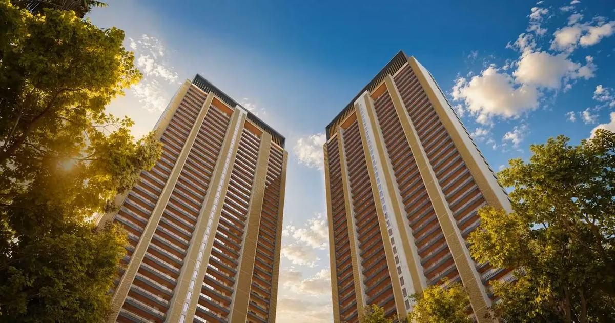 Godrej Verano Gurgaon towers in Sector 63A, Golf Course Extension Road, developer render