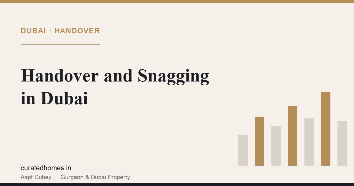 Handover and Snagging in Dubai: A Buyer's Guide. dubai guide, Curated Homes Gurgaon luxury real estate blog