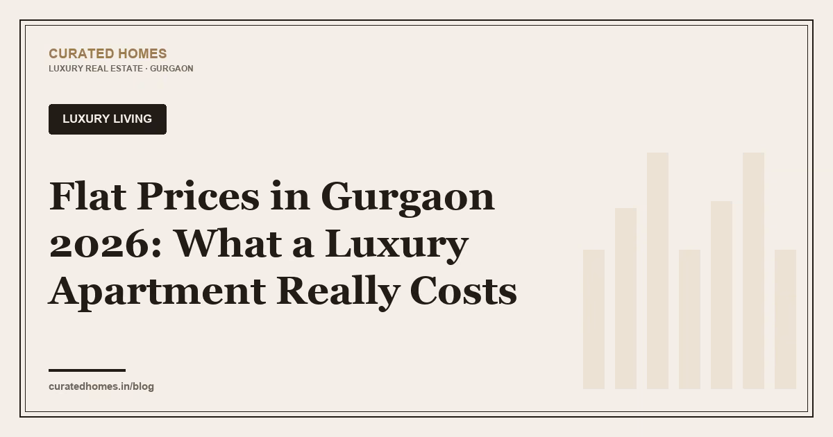 Flat Prices in Gurgaon 2026: What a Luxury Apartment Really Costs. luxury living, Curated Homes Gurgaon luxury real estate blog