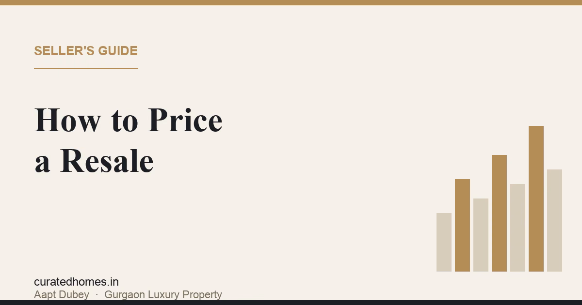 How to Price a Resale Apartment in Gurgaon: Getting the Number Right. market & investment, Curated Homes Gurgaon luxury real estate blog