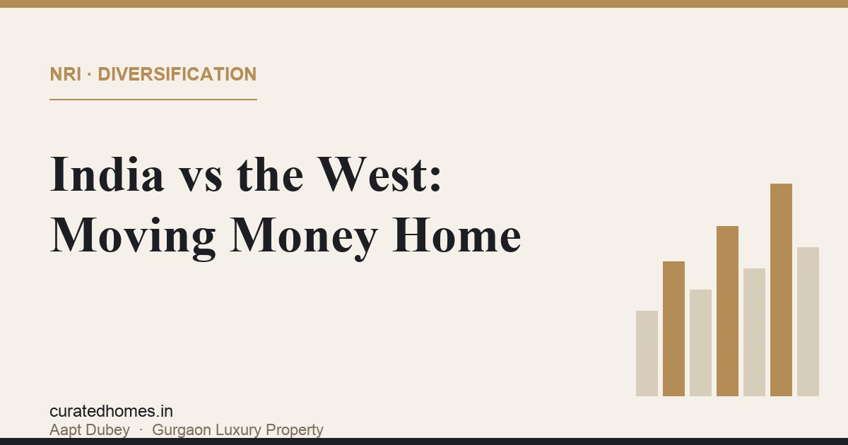 India vs the West: Why NRIs Are Moving Money Home. nri guide, Curated Homes Gurgaon luxury real estate blog