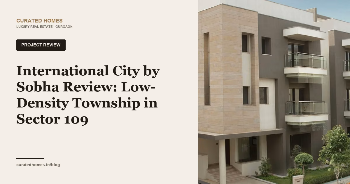 International City by Sobha Review: Low-Density Township in Sector 109. project spotlight, Curated Homes Gurgaon luxury real estate blog