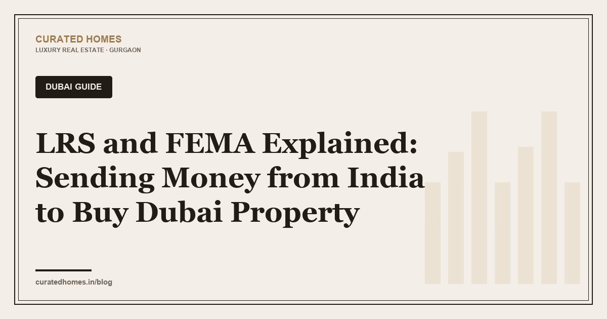 LRS and FEMA Explained: Sending Money from India to Buy Dubai Property. dubai guide, Curated Homes Gurgaon luxury real estate blog
