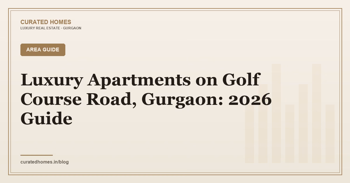 Luxury Apartments on Golf Course Road, Gurgaon: 2026 Guide. area guide, Curated Homes Gurgaon luxury real estate blog