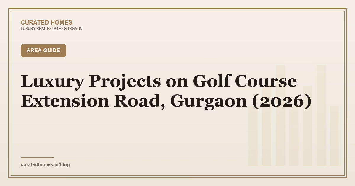 Luxury Projects on Golf Course Extension Road, Gurgaon (2026). area guide, Curated Homes Gurgaon luxury real estate blog