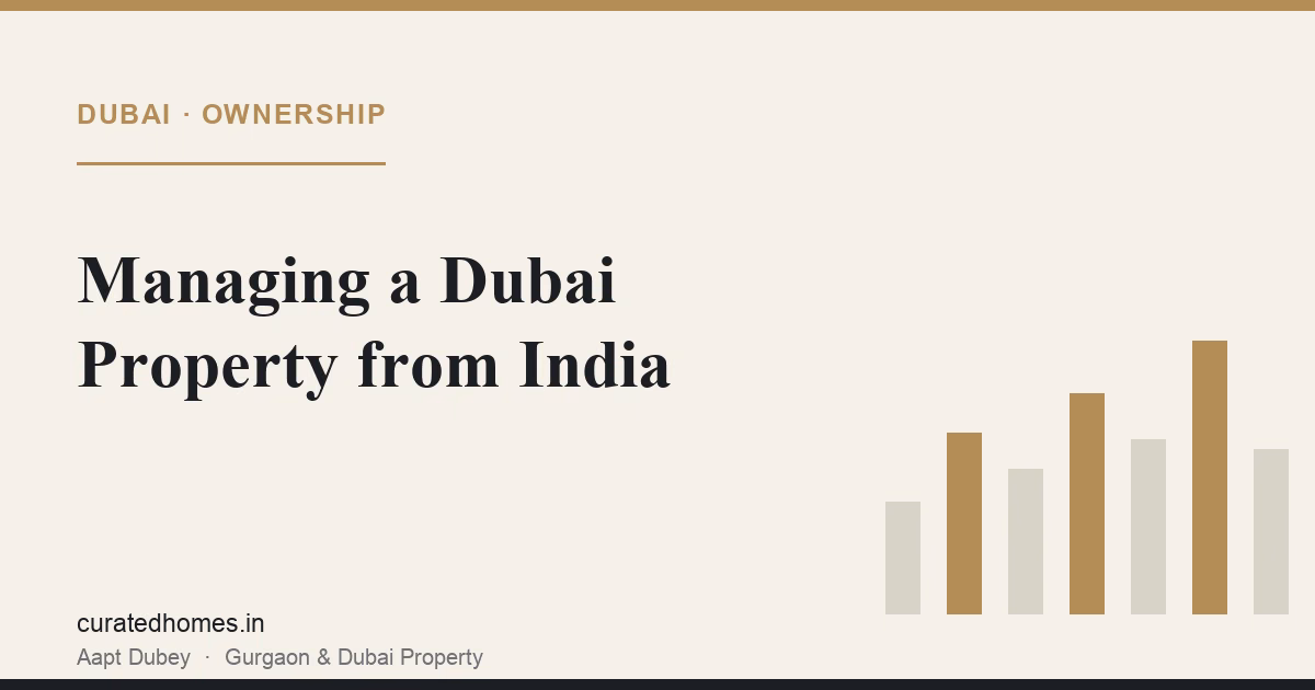 Managing a Dubai Property from India. dubai guide, Curated Homes Gurgaon luxury real estate blog