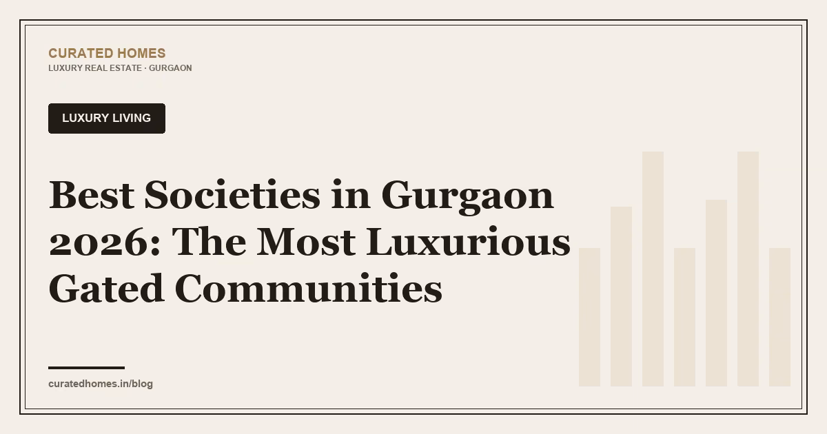 Best Societies in Gurgaon 2026: The Most Luxurious Gated Communities. luxury living, Curated Homes Gurgaon luxury real estate blog