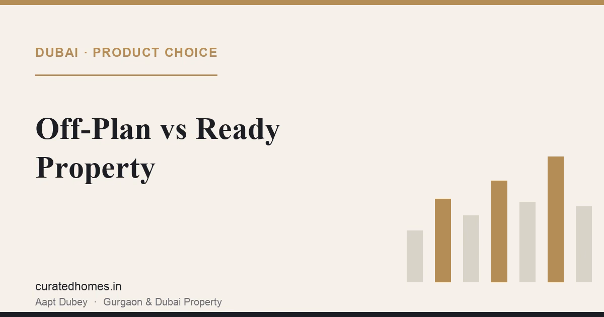 Off-Plan vs Ready Property: Which Suits an Indian Buyer. dubai guide, Curated Homes Gurgaon luxury real estate blog