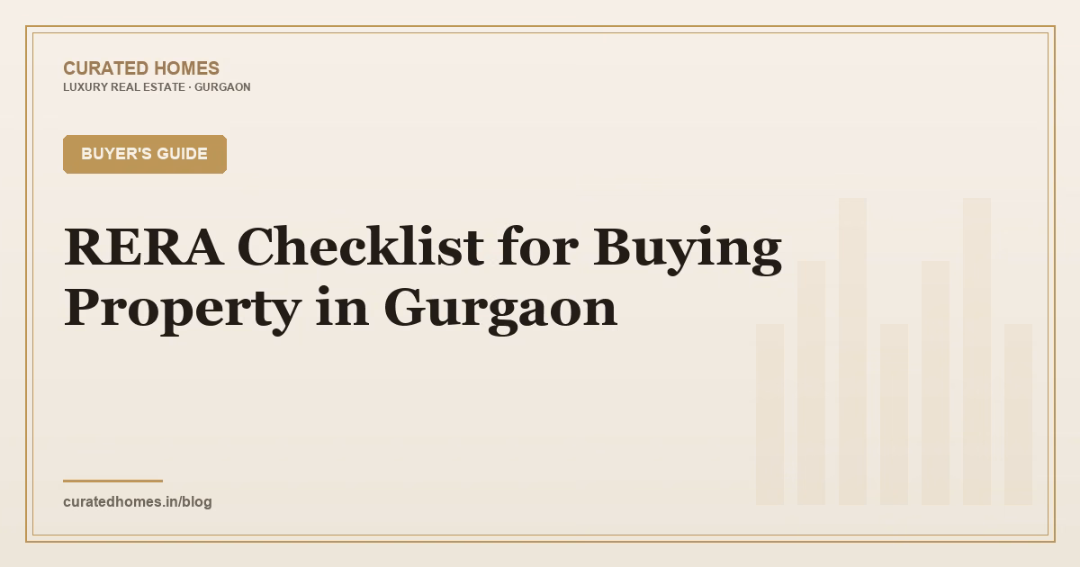 RERA Checklist for Buying Property in Gurgaon. buyer's guide, Curated Homes Gurgaon luxury real estate blog