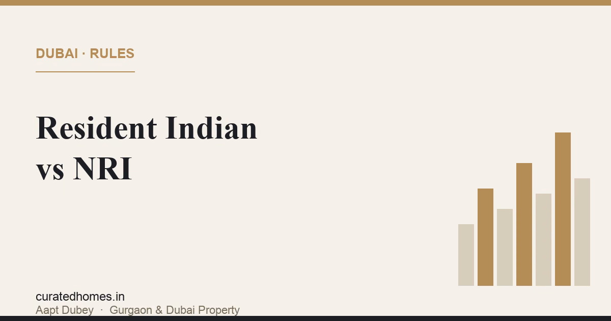 Resident Indian vs NRI Buying Dubai Property: Which Rules Apply to You. dubai guide, Curated Homes Gurgaon luxury real estate blog