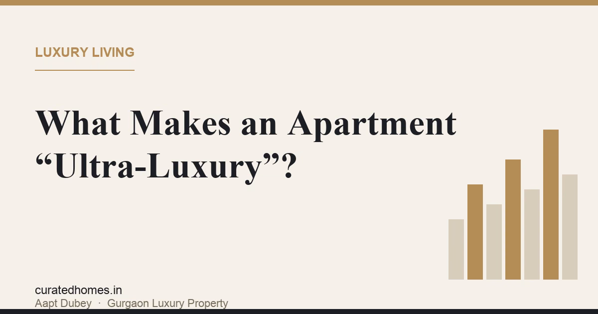 What Makes an Apartment \"Ultra-Luxury\" in Gurgaon?. luxury living, Curated Homes Gurgaon luxury real estate blog