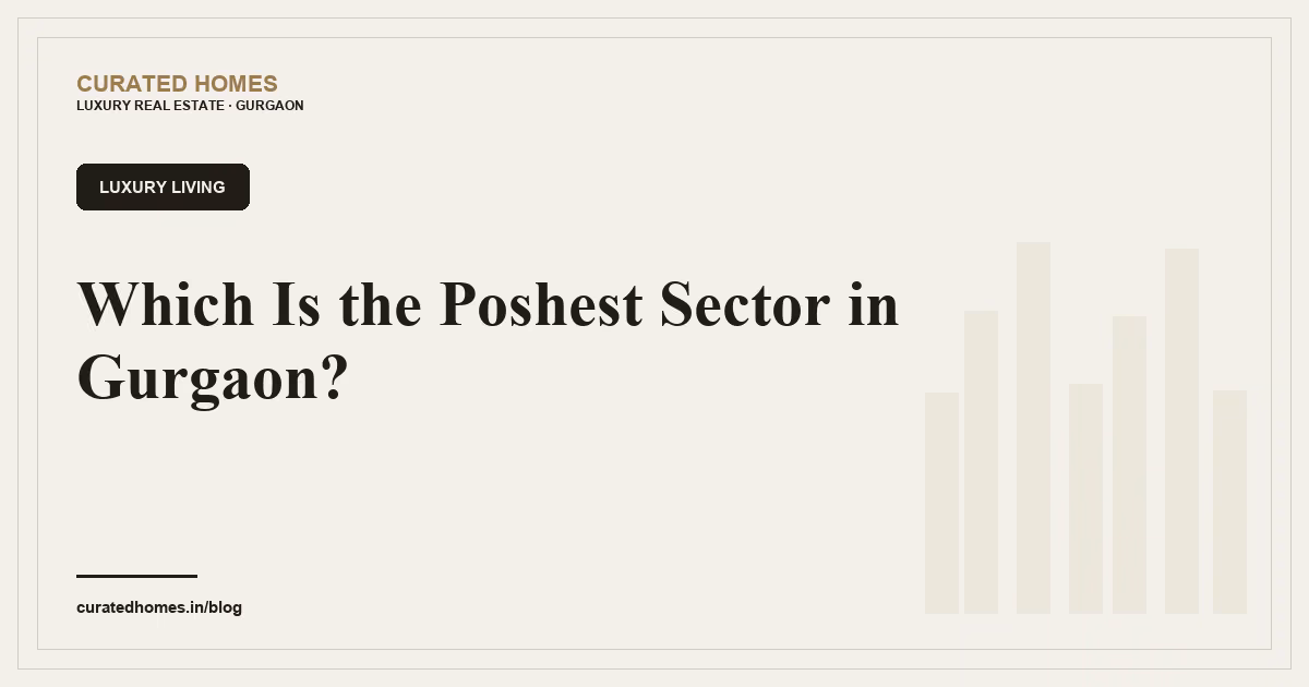 Which Is the Poshest Sector in Gurgaon?. luxury living, Curated Homes Gurgaon luxury real estate blog