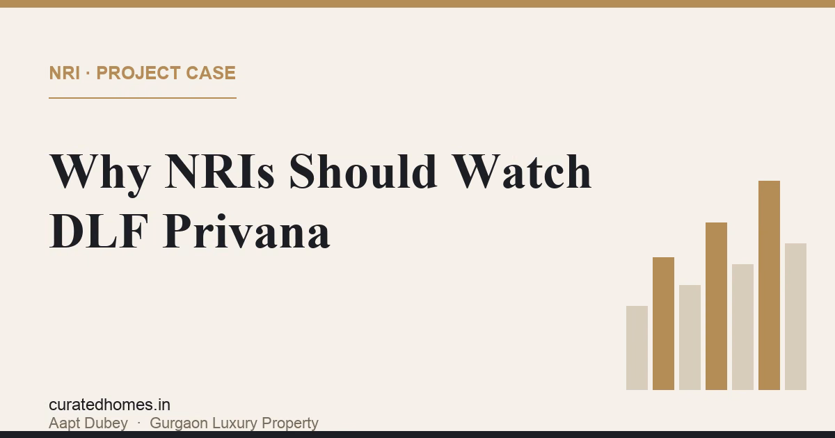 Why NRIs Should Watch DLF Privana, DLF's New Low-Density Township. nri guide, Curated Homes Gurgaon luxury real estate blog