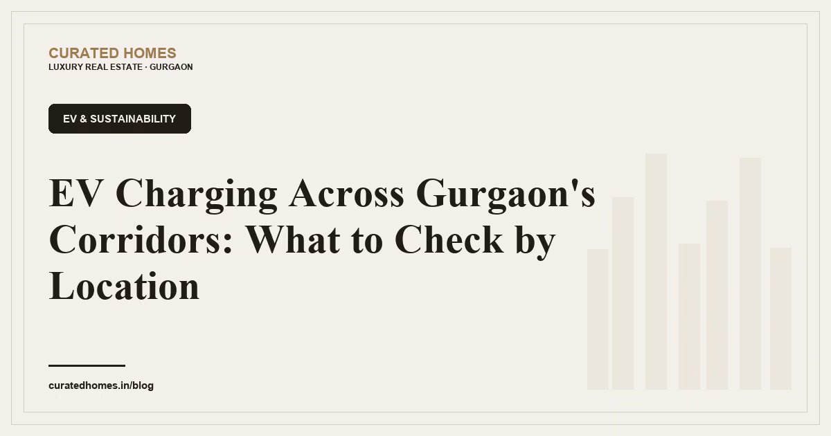 EV Charging Across Gurgaon's Corridors: A Location Guide for EV Owners. ev & sustainability, Curated Homes Gurgaon luxury real estate blog