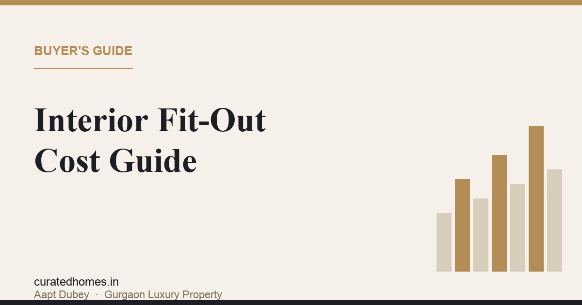 Interior Fit-Out Cost for a Gurgaon Luxury Apartment: What to Budget. buyer's guide, Curated Homes Gurgaon luxury real estate blog