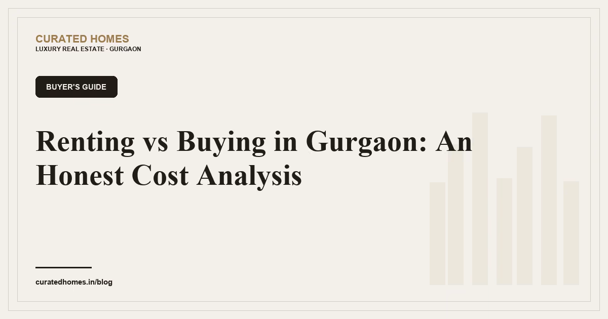 Renting vs Buying in Gurgaon: An Honest Cost Analysis. buyer's guide, Curated Homes Gurgaon luxury real estate blog