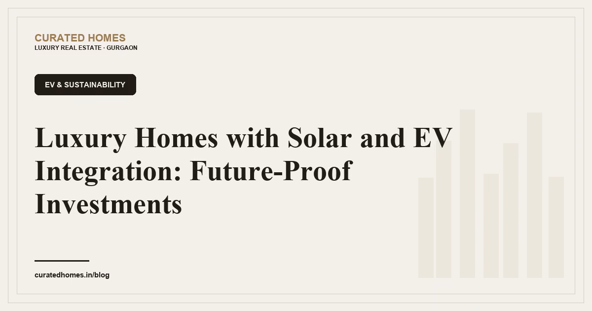 Solar and EV Integration in Gurgaon Luxury Homes: A Buyer's and NRI Guide. ev & sustainability, Curated Homes Gurgaon luxury real estate blog