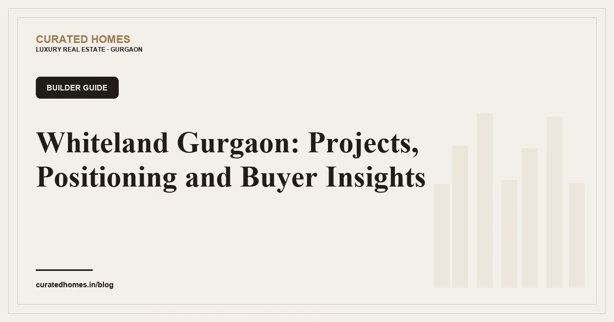 Whiteland Gurgaon: Projects, Positioning and Buyer Insights. builder guide, Curated Homes Gurgaon luxury real estate blog